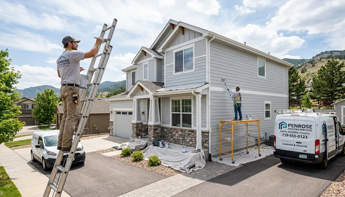 Professional house painters in Colorado Springs CO providing exterior and interior painting services