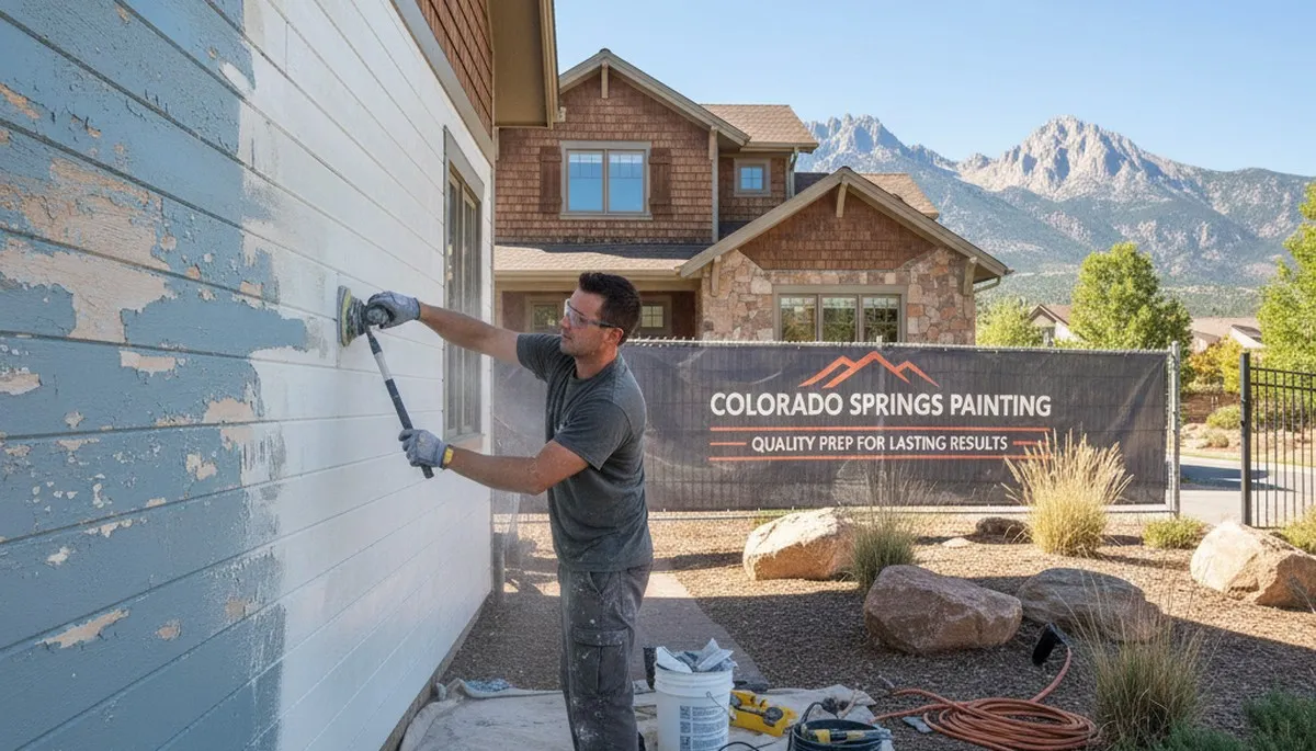 Surface preparation for exterior house painting in Colorado Springs, CO ensures smooth, lasting paint results